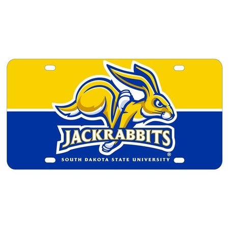 R & R IMPORTS R & R Imports LP-C-SDS19 South Dakota State Jackrabbits Metal License Plate LP-C-SDS19